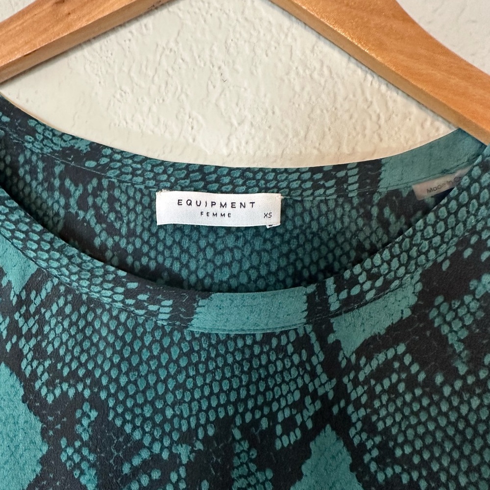 Equipment | Silk Blouse In Python Print Size Xs - image 5